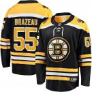 Mens Boston Bruins #55 Justin Brazeau Fanatics Black Home Primegreen Player Jersey