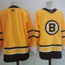 Men's Boston Bruins Blank Gold Yellow Stitched Hockey Jersey