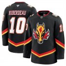 Men's Calgary Flames #10 Jonathan Huberdeau Black 2024-25 Alternate Stitched Jersey