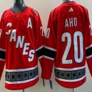 Men's Carolina Hurricanes #20 Sebastian Aho Red Reverse Retro Jersey