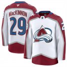 Men's Colorado Avalanche #29 Nathan MacKinnon White 2024-25 Away Jersey