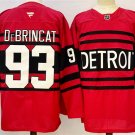 Men's Detroit Red Wings #93 Alex DeBrincat Red 2024-25 Reverse Retro Jersey