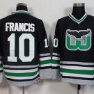 Men's Hartford Whalers #10 Ron Francis 1995-96 Black CCM Vintage Throwback Jersey