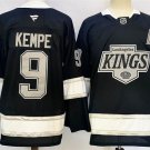 Men's Los Angeles Kings #9 Adrian Kempe Black 2024-25 Home With A Patch Jersey