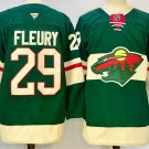 Men's Minnesota Wild #29 Marc-Andre Fleury Green 2024-25 Home Stitched Jersey