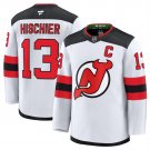 Men's New Jersey Devils #13 Nico Hischier White 2024-25 Away Stitched Jersey