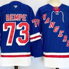 Men's New York Rangers #73 Matt Rempe Royal 2024-25 Home With A Patch Jersey