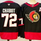 Men's Ottawa Senators #72 Thomas Chabot Black 2024-25 With C Patch Home Jersey