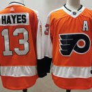 Men's Philadelphia Flyers #13 Kevin Hayes Orange White Stitched NHL Jersey