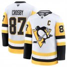 Men's Pittsburgh Penguins #87 Sidney Crosby White 2024-25 Away Stitched Jersey