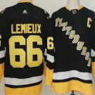 Men's Pittsburgh Penguins #66 Mario Lemieux Black Alternate Authentic Jersey