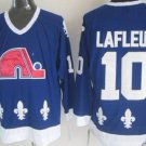 Quebec Nordiques #10 Guy Lafleur Navy Blue Throwback CCM Jersey