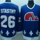 Quebec Nordiques #26 Peter Stastny Navy Blue Throwback CCM Jersey