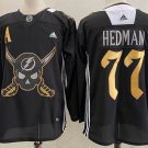 Men's Tampa Bay Lightning #77 Victor Hedman Black Jersey