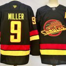 Men's Vancouver Canucks #9 J.T. Miller Black 2024-25 With A Patch Alternate Jersey