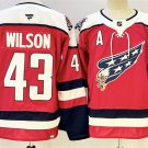 Men's Washington Capitals #43 Tom Wilson Red With A Patch Stitched Hockey Jersey