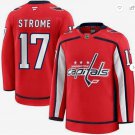 Men's Washington Capitals #17 Dylan Strome Red 2024-25 Home Stitched Jersey