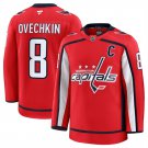 Men's Washington Capitals #8 Alexander Ovechkin Red 2024-25 Home Stitched Jersey