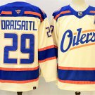 Men's Edmonton Oilers #29 Leon Draisaitl Light Beige Alternate With A Patch Jersey