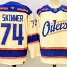 Men's Edmonton Oilers #74 Stuart Skinner Light Beige 2025 Alternate Stitched Jersey