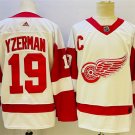 Men's Detroit Red Wings Retired Player #19 Steve Yzerman Fanatics White Away Jersey