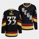 Mens Vegas Golden Knights #33 Adin Hill Black Reverse Retro Primegreen Jersey