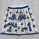 Men's Orlando Magic Retro Basketball White Shorts With Patch 1