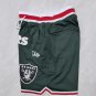 Men's Tampa Bay Buccaneers Swingman City Basketball Short Green Zipper pockets