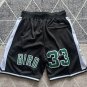Men's Boston Celtics Just Don Basketball Retro Shorts Black With Patch 33