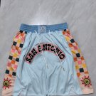 Men's San Antonio Spurs Swingman City Basketball Shorts Light Blue Zipper pocket Shorts