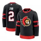 Men's Ottawa Senators #2 Artyom Zub Fanatics Home Black Player Jersey