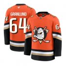 Mens Anaheim Ducks #64 Mikael Granlund Fanatics 2025 Orange Home Jersey