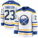 Men's Buffalo Sabres #23 Mattias Samuelsson Fanatics White Royal Away Premier Player Jersey