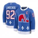 Men's Colorado Avalanche #92 Gabriel Landeskog Blue 2025 With C Patch Alternate Jersey