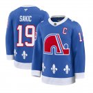 Men's Colorado Avalanche #19 Joe Sakic Blue 2025 With C Patch Alternate Jersey