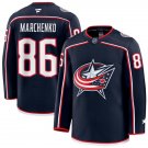 Mens Columbus Blue Jackets #86 Kirill Marchenko Fanatics Navy Home Premium Player Jersey