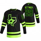 Mens Dallas Stars #29 Jake Oettinger Fanatics Blackout Alternate Jersey