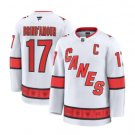 Mens Carolina Hurricanes #17 Rod Brind'Amour White Canes Away Premier Player Jersey