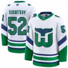Men's Carolina Hurricanes #52 Pyotr Kochetkov White Fanatics Throwback Jersey