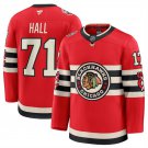 Men's Chicago Blackhawks #71 Taylor Hall Red 2024-25 Winter Classic Stitched Jersey