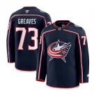 Mens Columbus Blue Jackets #73 Jet Greaves Fanatics Navy Home Premium Jersey