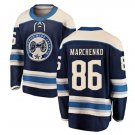 Mens Columbus Blue Jackets #86 Kirill Marchenko Fanatics Navy Alternate Premium Jersey