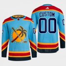 Men's Youth Florida Panthers Custom Light blue Reverse Retro Primegreen Jersey