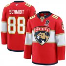 Men's Florida Panthers #88 Nate Schmidt Red Home 2025 Stanley Cup Jersey