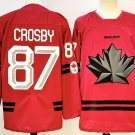 Men's Youth Canada #87 Sidney Crosby Red 2025 Olympic edition Jersey