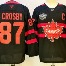 Men's Canada #87 Sidney Crosby Black 2025 4 Nations Face-Off Premium With C Jersey