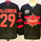 Men's Canada #29 Nathan MacKinnon Black 2025 4 Nations Face-Off Premium Jersey