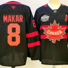 Men's Canada #8 Cale Makar Black 2025 4 Nations Face-Off Premium With A Jersey