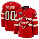 Men's Youth Canada Custom Red 2025 4 Nations Face-Off Premium Jersey