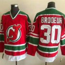 Men's New Jersey Devils #30 Martin Brodeur Red Green Jersey